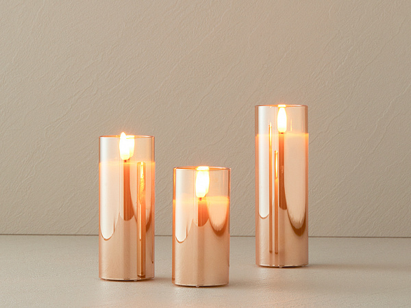 Candlelight Декоративний ліхтар 5х10 + 5х12.5 + 5х15 см