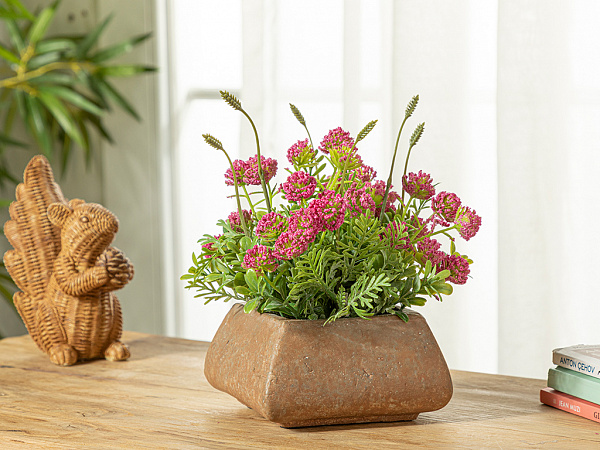 Colorful Flowers Artificial flower in a pot 14х22 cm