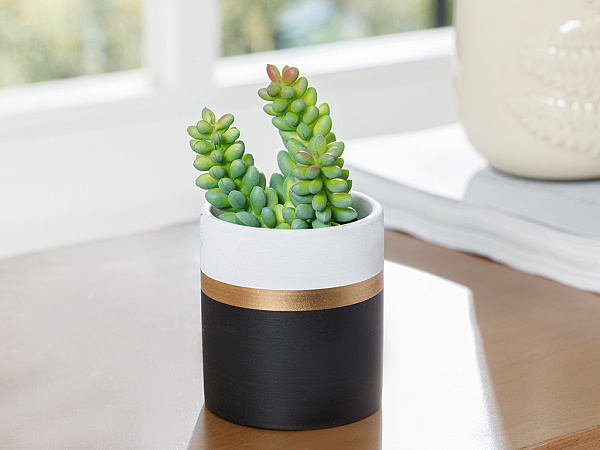 Crassula Life Искусственные цветы в горшке 8х8х13 см