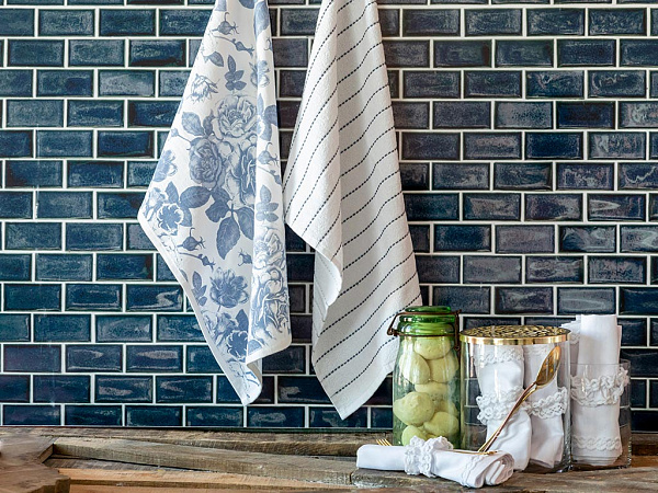 Flower Set of kitchen towels 40x60 cm