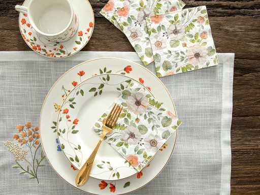 Blossoming Branches Салфетки бумажные 25х25 см 20 шт