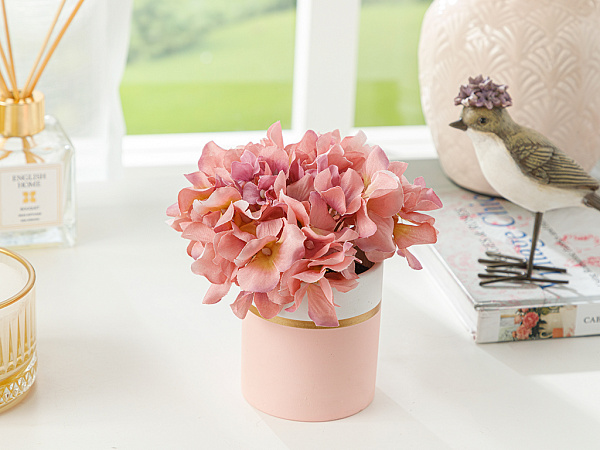 Hortensia Artificial flowers in a pot 13х13х13 cm