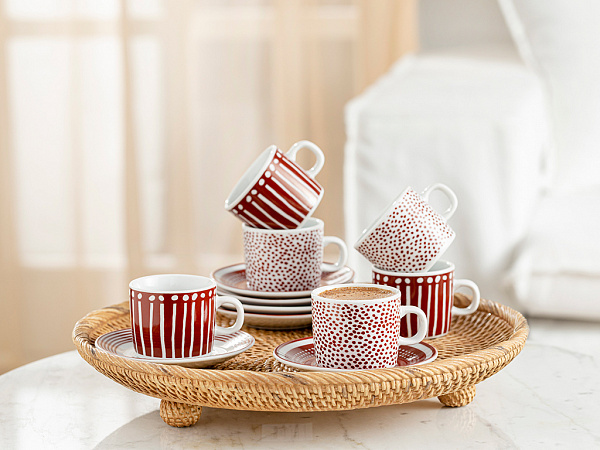 Mari A set of cups 80 ml 6 pcs