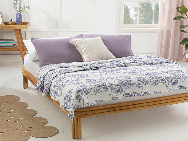 Hydrangea Pique sheet 150х220 cm