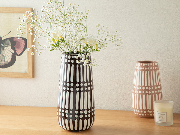 Royal Stripe Vase 13х13х27 cm