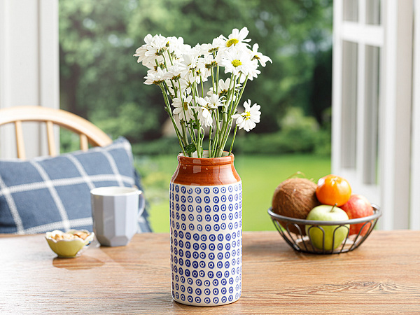 Blue Nature Vase 10.3х10.3х21.2 cm
