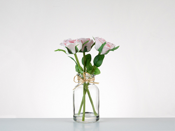 Twin Rose Искусственный цветок 5.5x5.5x18 см