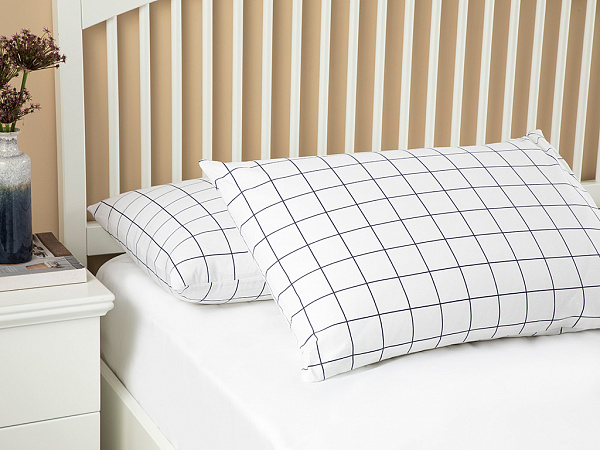Plain Check Kombin Set of pillowcases 50x70 cm