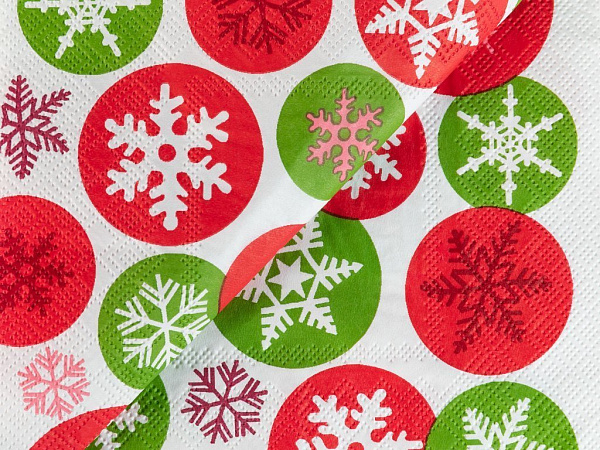 Snow Flake Серветки паперові 22 шт 33х33 см