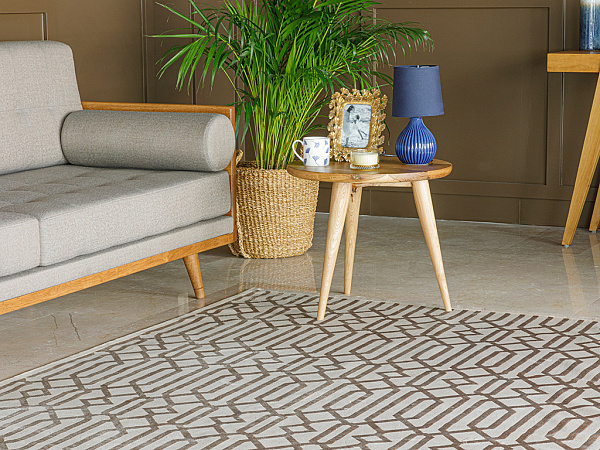 Velvet Geometric Бавовняний Килим 80х250 см