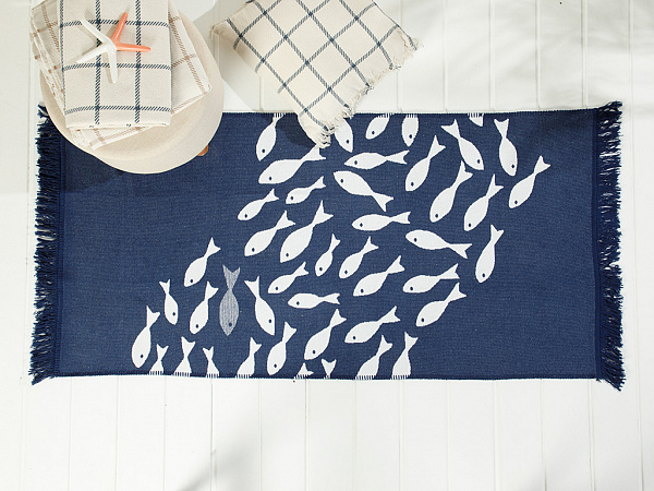 Little Fish Cotton Carpet 120х180 cm