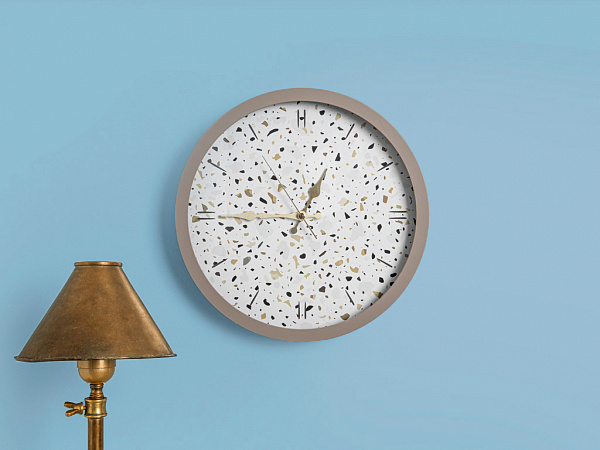 Terazzo Cam Clock 30 cm