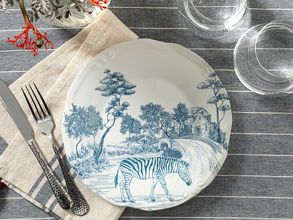 Zebra Plate for cake 20 cm