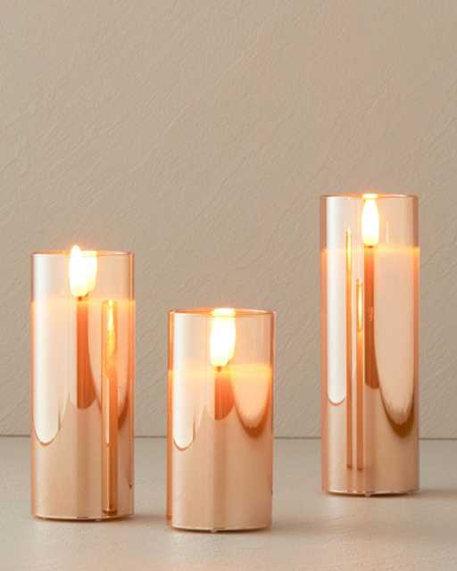 Candlelight Декоративный фонарь 5х10 + 5х12.5 + 5х15 см