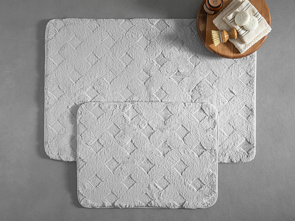 Modest Grid Rabbit Набір килимків для ванної 50х80 см + 40х50 см