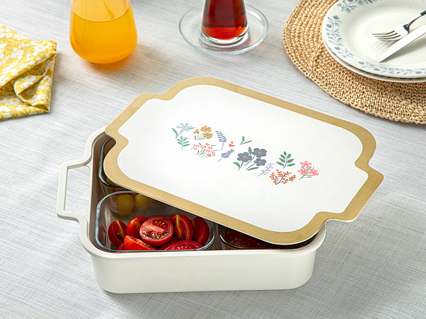 Garden Flowers Емкость для хранения 29.5х21 см