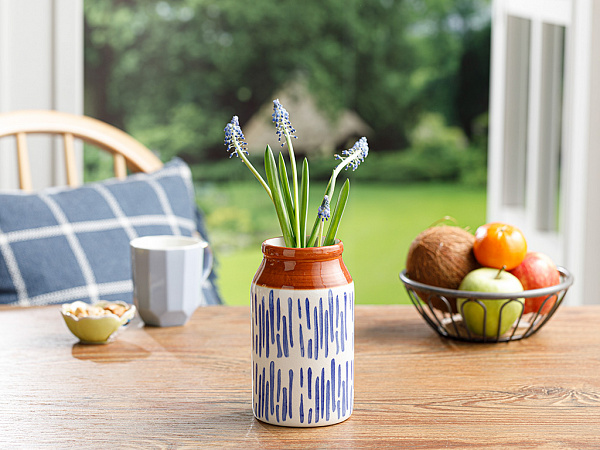 Pure Stripe Vase 9.5х9.5х16.5 cm