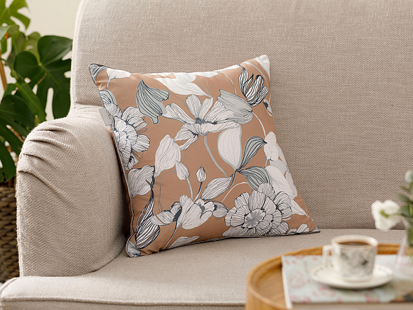 Monochrome Decorative pillow case 45x45 cm