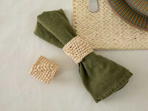 Wicker Weave Держатель салфетки 4 см 2 шт