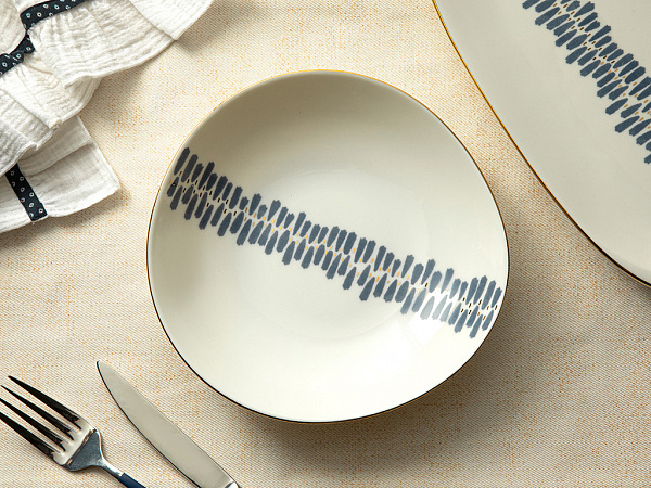 Coastal Stripe Deep plate 20 cm