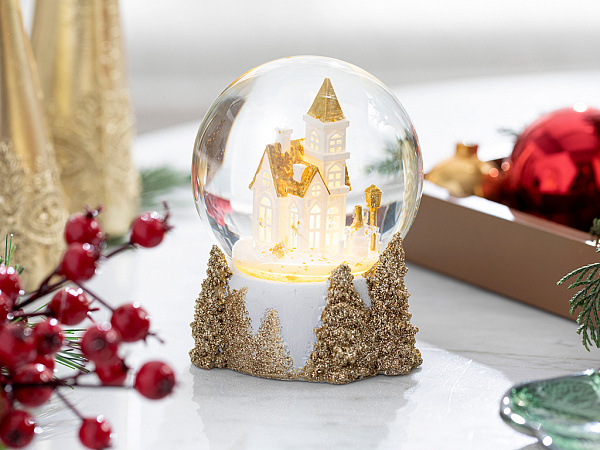 Sparkly Home Снежный шар с LED подсветкой 9х9х11 см