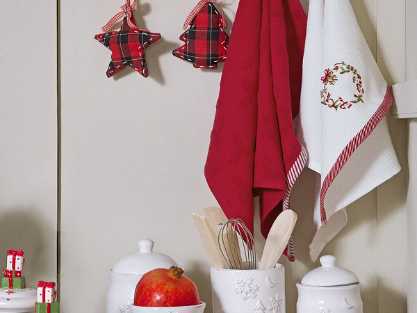 Christmas Ball Set of kitchen towels 40x60 cm