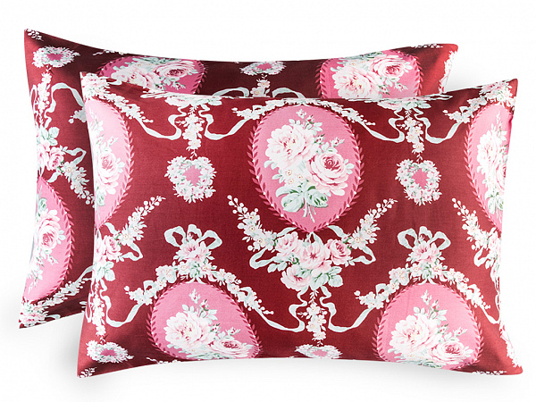 Rose Grace Satin pillowcase set 50х70 cm