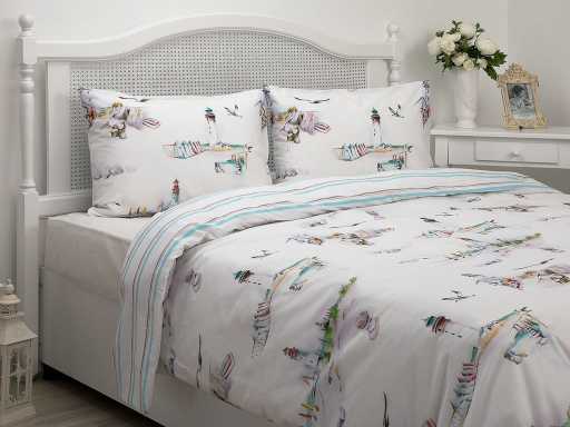 Lighthouse Beach Cotton Duvet Cover 160х220 cm