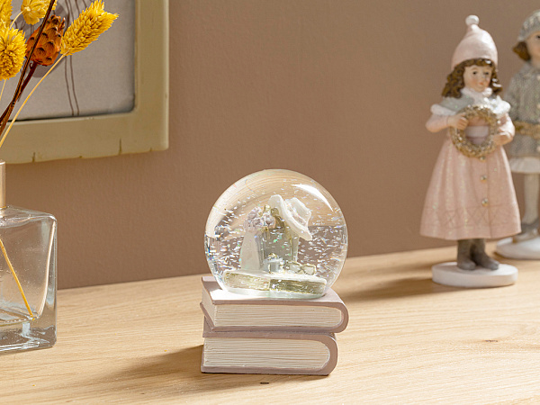 Books Snow globe 10х10х10 cm