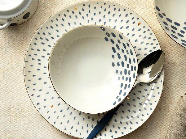 Navy Dots Глубокая тарелка 20 см