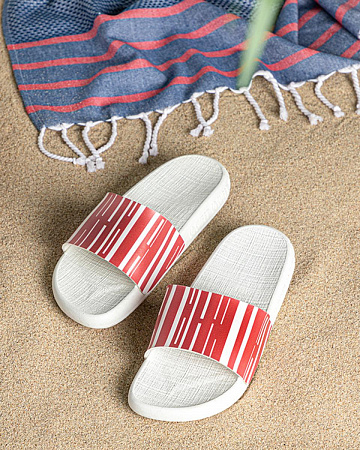 Marine Stripe Slippers 36