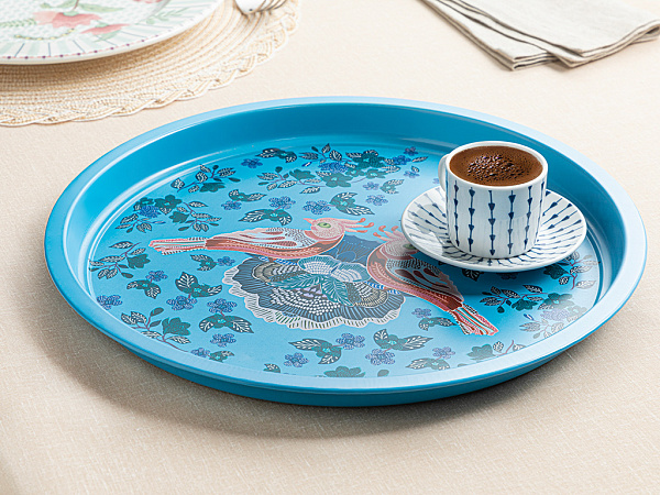Autumn Birds Tray 34 cm