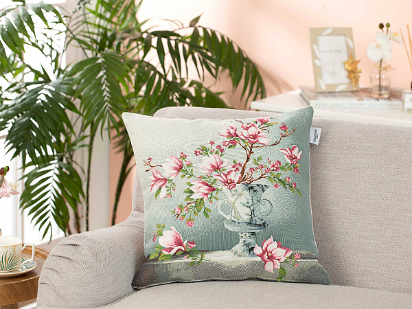Magnolia spring Decorative pillow case 45x45 cm