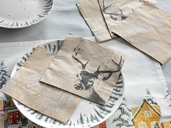 Black Deer Серветки паперові 33х33 см 20 шт