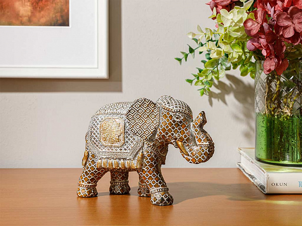 Fossil Elephant Statuette 16.5х6.6х11.5 cm