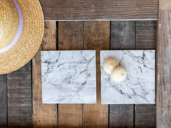 Marble Paper napkins 22 pcs 33x33 cm