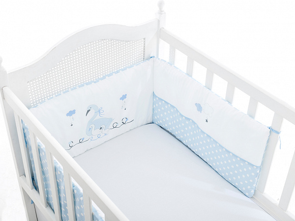 Swan Захист для дитячого ліжечка 210х40 см