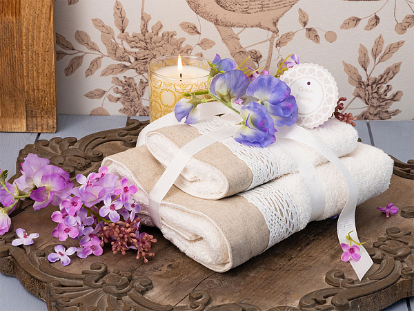 Lace Bath towel 30х45 см 50х80 см