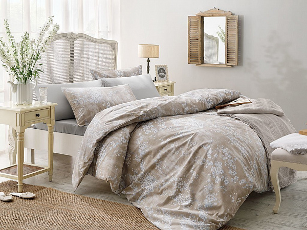 White Blossom Cotton Duvet Cover 160х220 cm