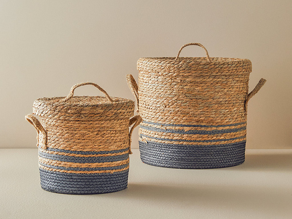 Boho Set of baskets 37x36 - 27x25 cm 2 pcs
