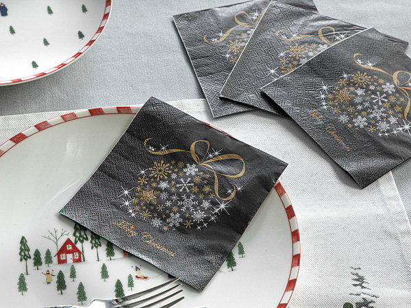 Merry Christmas Серветки паперові 25х25 см 20 шт