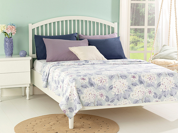 Hyrangea Bouquet Pique sheet 200х220 cm