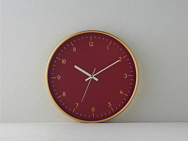 Pansy Clock 29.5 cm