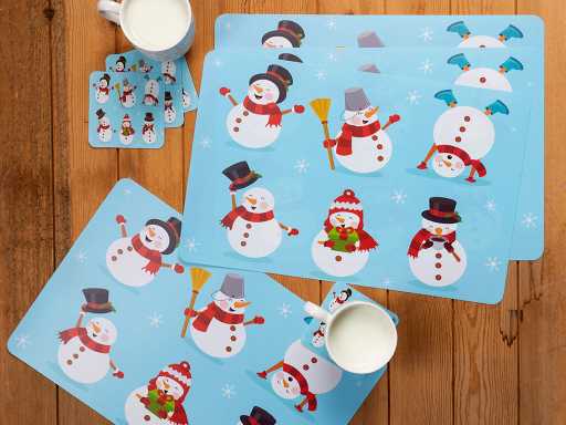 Snowman Набор салфеток 43.5x28.2x0.05 см 4 шт