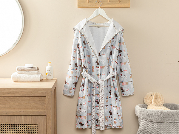 Mini Dog Children bathrob 8-10 year