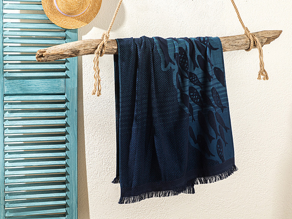 Little Fishes Beach towel cotton 70х150 см