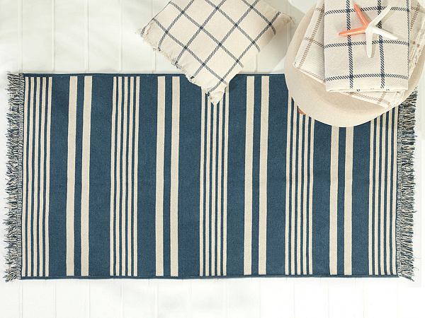 Modern Stripe Cotton Carpet 80х150 cm