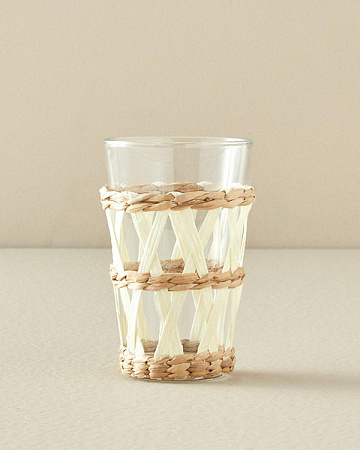 Stripe Wicker Glass 320 ml