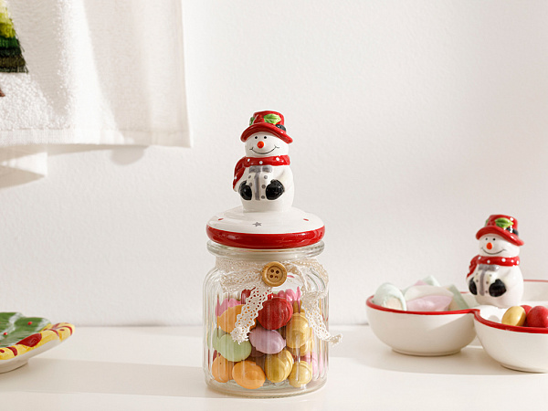Snowman Glass jar 230 ml