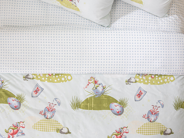Lovely Dragon Children's duvet cover from cotton 160x220 cm